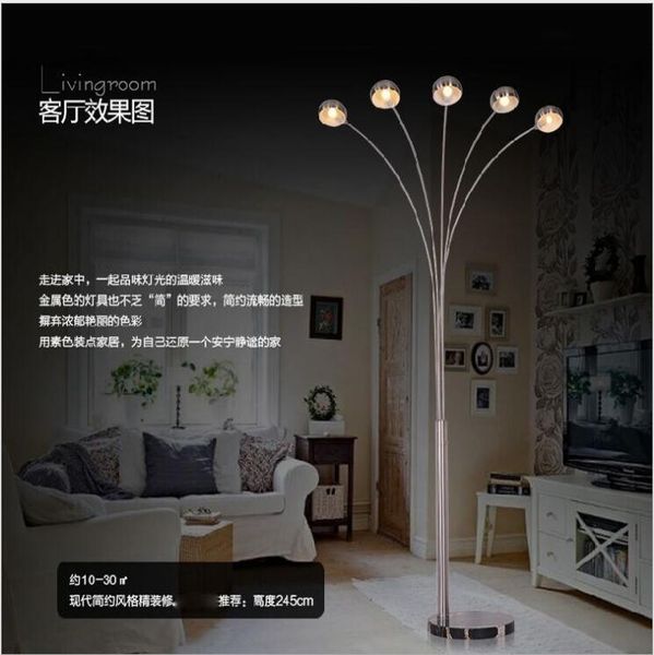 floor lamps l creative nordic parabolic stainless steel five-head fishing lamp living room lobby office leisure led
floor lamps l creative nordic parabolic stainless steel five-head fishing lamp living room lobby office leisure led