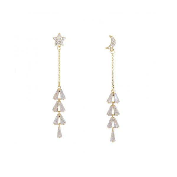 silver needle star moon long tassel ear drop fashionable elegant asymmetrical fine jewelry gifts for girls stud, Golden;silver
silver needle star moon long tassel ear drop fashionable elegant asymmetrical fine jewelry gifts for girls stud, Golden;silver