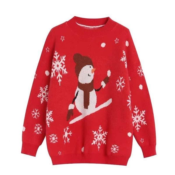 women's sweaters woman red christmas pullover autumn winter sweater female snowman snowflake european american style, White;black
women's sweaters woman red christmas pullover autumn winter sweater female snowman snowflake european american style, White;black