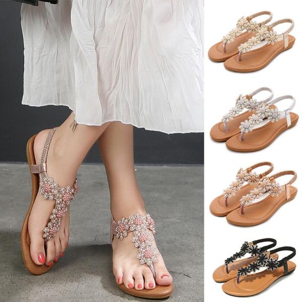 sandals women ladies summer bohemia beach crystal casual elastic band flat shoes open toe woman flip flop, Black
sandals women ladies summer bohemia beach crystal casual elastic band flat shoes open toe woman flip flop, Black