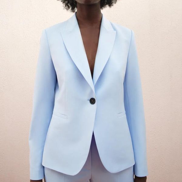 women's suits & blazers blue women blazer 2021 formal lady office work suit pockets jackets coat slim femme, White;black
women's suits & blazers blue women blazer 2021 formal lady office work suit pockets jackets coat slim femme, White;black