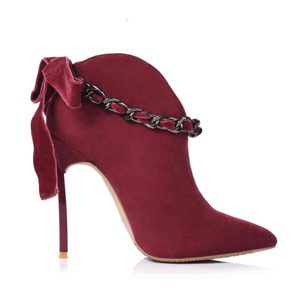dress shoes winter women boots suede thin high heel ankle mental chain 10cm/12cm for woman 4hzq, Black
dress shoes winter women boots suede thin high heel ankle mental chain 10cm/12cm for woman 4hzq, Black