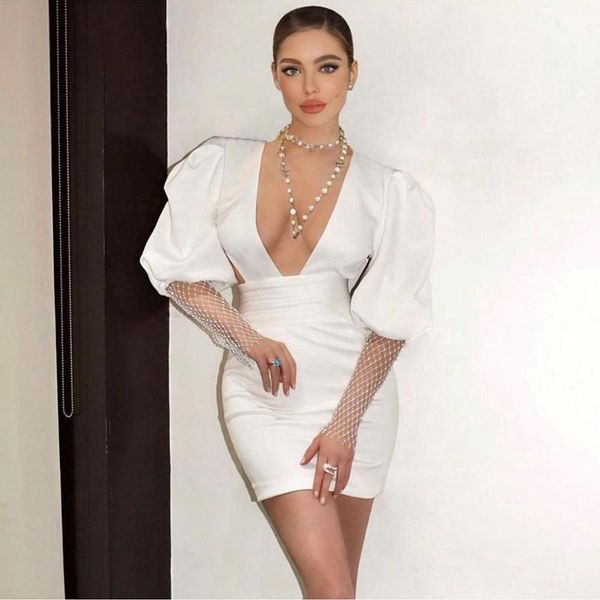 casual dresses women diamonds puff sleeve summer dress 2021 v neck white black celebrity party club bodycon mini, Black;gray
casual dresses women diamonds puff sleeve summer dress 2021 v neck white black celebrity party club bodycon mini, Black;gray