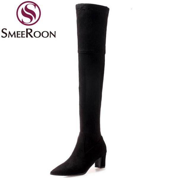 boots smeeroon over the knee flock office lady grind arenaceous woman fashion thigh high winter look slimmer eqe7, Black
boots smeeroon over the knee flock office lady grind arenaceous woman fashion thigh high winter look slimmer eqe7, Black