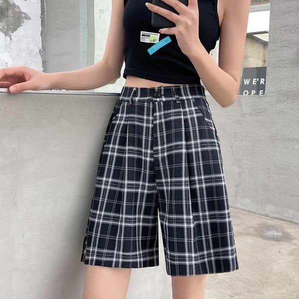 men's shorts men and women summer loose wide-leg casual plaid five-point pants outer wear 5-point mid-pants thin section, White;black
men's shorts men and women summer loose wide-leg casual plaid five-point pants outer wear 5-point mid-pants thin section, White;black