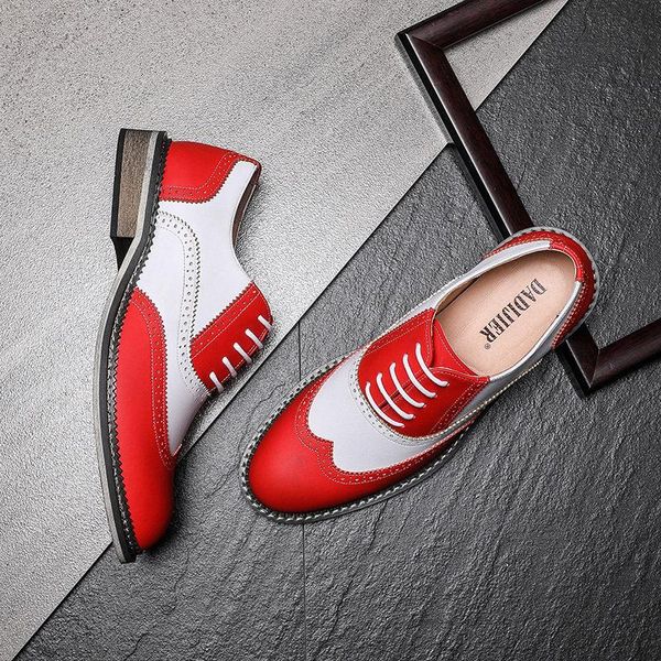 male business dress shoe colorful lace up fashion man casual leather oxfords shoes flat leisure wedding party men big size, Black
male business dress shoe colorful lace up fashion man casual leather oxfords shoes flat leisure wedding party men big size, Black