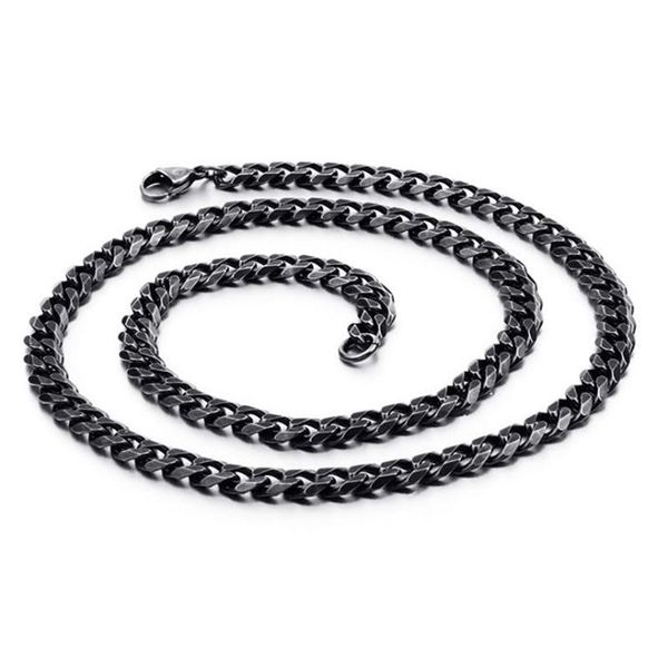 chains 5/8mm vintage curb cuban link chain necklace choker for men punk hiphop black stainless steel men's bike necklaces jewelry, Silver
chains 5/8mm vintage curb cuban link chain necklace choker for men punk hiphop black stainless steel men's bike necklaces jewelry, Silver