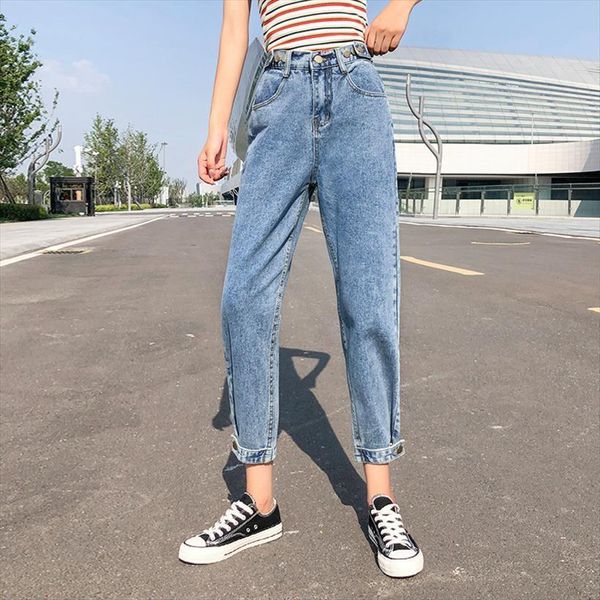 large size girl loose womens jeans fashion high waist button autumn casual quality ladies beam harem pants 5xl for women, Blue
large size girl loose womens jeans fashion high waist button autumn casual quality ladies beam harem pants 5xl for women, Blue
