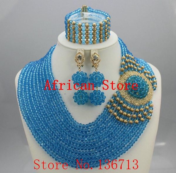 earrings & necklace design multistrand nigerian wedding jewelry set with rhine flower women african beads sd102-2, Silver
earrings & necklace design multistrand nigerian wedding jewelry set with rhine flower women african beads sd102-2, Silver