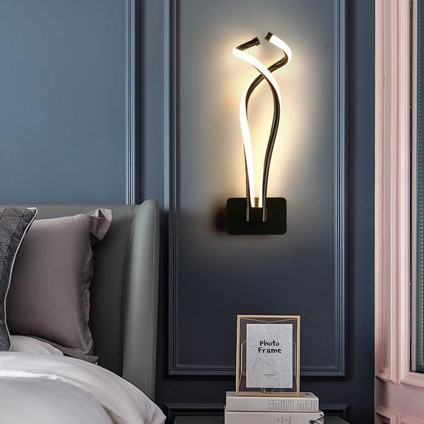 modern minimalist wall lamps living room bedroom bedside 16w ac96v-260v led sconce black white lamp aisle lighting decoration
modern minimalist wall lamps living room bedroom bedside 16w ac96v-260v led sconce black white lamp aisle lighting decoration