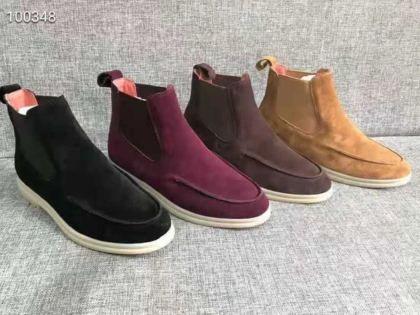 new chelsea women039s flat boots suede leather luxury designer loro walk shoe mens short boot 3544, Black
new chelsea women039s flat boots suede leather luxury designer loro walk shoe mens short boot 3544, Black