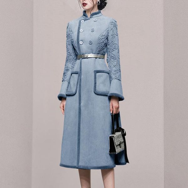women's trench coats cross-border 2021 retro lace stitching wool one winter fashion temperament elegant waist coat windbreaker., Tan;black
women's trench coats cross-border 2021 retro lace stitching wool one winter fashion temperament elegant waist coat windbreaker., Tan;black