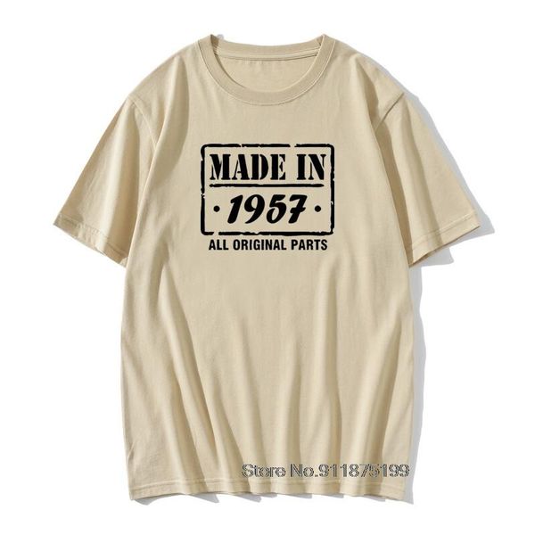 men's t-shirts made in 1957 funny t shirt 64th birthday gift design cotton retro tshirts male vintage prin father'day tee, White;black
men's t-shirts made in 1957 funny t shirt 64th birthday gift design cotton retro tshirts male vintage prin father'day tee, White;black