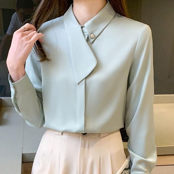 women's blouses & shirts blouse women blusas mujer de moda 2021 long sleeve chiffon shirt turn down collar office blusa e234, White
women's blouses & shirts blouse women blusas mujer de moda 2021 long sleeve chiffon shirt turn down collar office blusa e234, White