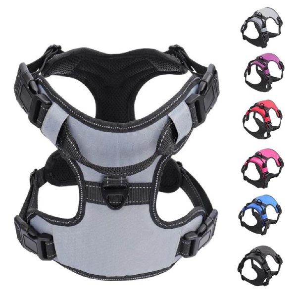 dog collars & leashes nylon harness no pull breathable reflective pet vest for small large outdoor running dogs training accessories
dog collars & leashes nylon harness no pull breathable reflective pet vest for small large outdoor running dogs training accessories