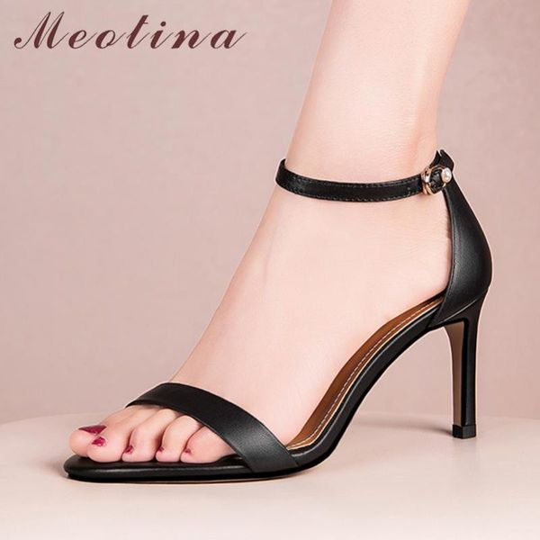 dress shoes meotina women sandals genuine leather ankle strap thin high heels round toe fashion ladies footwear summer black
dress shoes meotina women sandals genuine leather ankle strap thin high heels round toe fashion ladies footwear summer black
