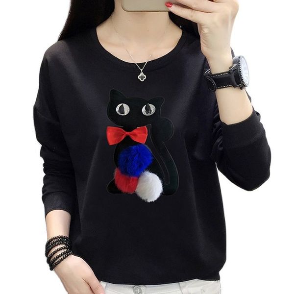 women's knits & tees loose white sweatshirts clothes 3d cat print ladies fall long sleeve casual pullover sweatshirt sudadera
women's knits & tees loose white sweatshirts clothes 3d cat print ladies fall long sleeve casual pullover sweatshirt sudadera