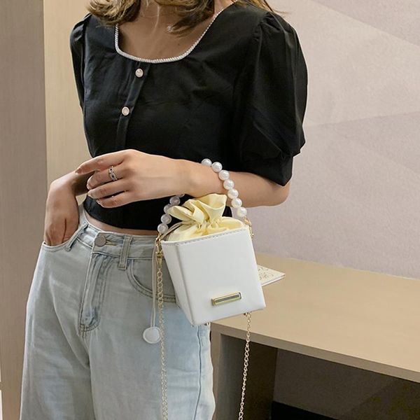 shoulder bags women fashion pu pearl handbag drawstring square bucket chain messenger bag women's designer simple solid woman
shoulder bags women fashion pu pearl handbag drawstring square bucket chain messenger bag women's designer simple solid woman