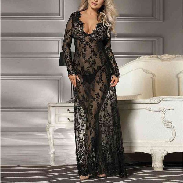 plus size nightie see through women sleepwear lace night dress neck mesh nightgown lingerie femme long gowns 4xl, Black;red
plus size nightie see through women sleepwear lace night dress neck mesh nightgown lingerie femme long gowns 4xl, Black;red
