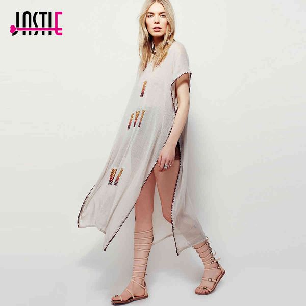 jastie canyonland embroidered kaftan long tunic beach casual women pullover loose silhouette bohemian hippie style 210419, White
jastie canyonland embroidered kaftan long tunic beach casual women pullover loose silhouette bohemian hippie style 210419, White