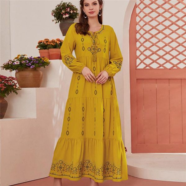 ethnic clothing embroidery muslim dress women abaya dubai turkey hijab islam african dresses robe musulmane longue, Red
ethnic clothing embroidery muslim dress women abaya dubai turkey hijab islam african dresses robe musulmane longue, Red