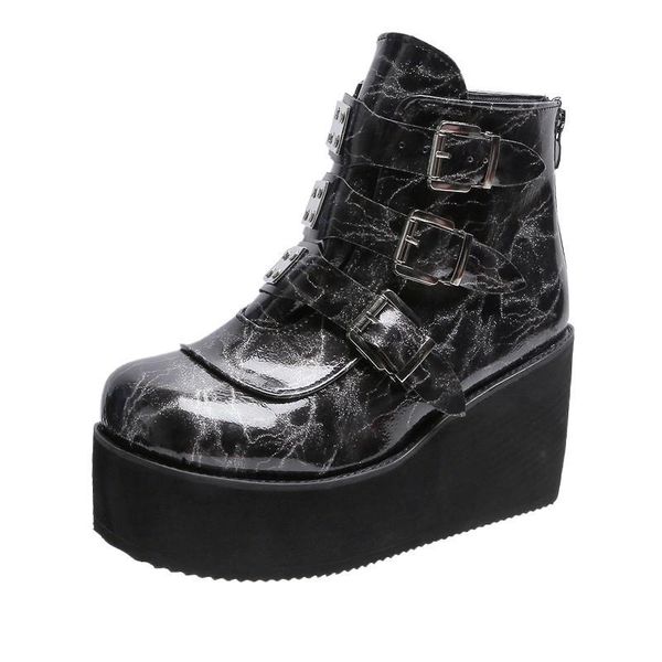 boots winter metal 2021 buckle ankel women punk female platform wedges high heels pu, Black
boots winter metal 2021 buckle ankel women punk female platform wedges high heels pu, Black