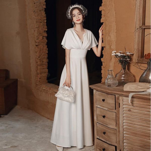 ethnic clothing high retract waist solid prom dress white elegant bride wedding simple v-neck banquet gown women summer vestidos de fasta, Red
ethnic clothing high retract waist solid prom dress white elegant bride wedding simple v-neck banquet gown women summer vestidos de fasta, Red