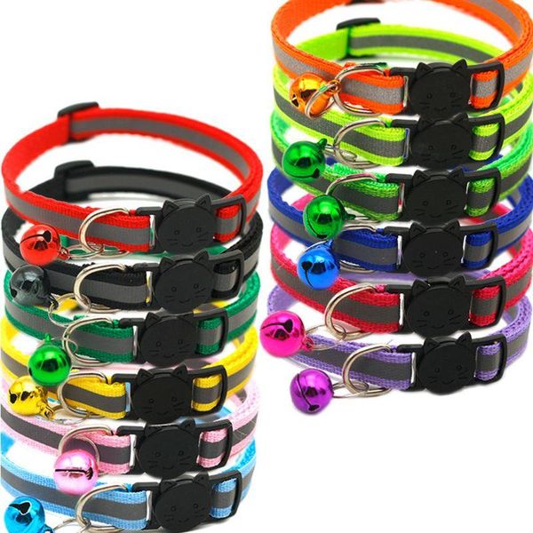 cat collars & leads h051 12 pcs collar reflective breakaway with bell colorful for kitten or puppy
cat collars & leads h051 12 pcs collar reflective breakaway with bell colorful for kitten or puppy