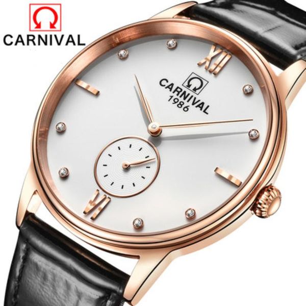 wristwatches original ultrathin brand carnival watches mens leather quartz fashion simple steel wristwatch clock relogio masculino sapphire, Slivery;brown
wristwatches original ultrathin brand carnival watches mens leather quartz fashion simple steel wristwatch clock relogio masculino sapphire, Slivery;brown