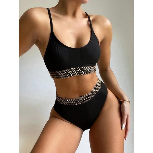 women's swimwear high waist 2021 women swimsuit female patchwork bikinis thong brazilian bikini set biquini bathing suit, White;black
women's swimwear high waist 2021 women swimsuit female patchwork bikinis thong brazilian bikini set biquini bathing suit, White;black