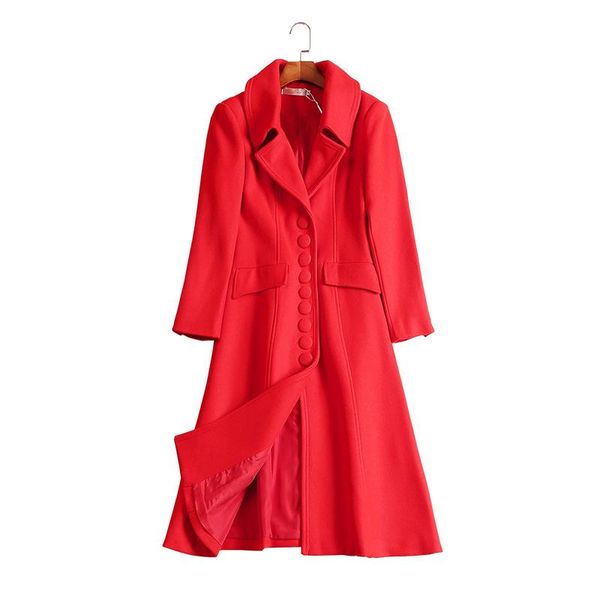 women's wool & blends ladies red christmas winter coat women long coats abrigos mujer invierno 2021 sleeves casaco feminino d1601, Black
women's wool & blends ladies red christmas winter coat women long coats abrigos mujer invierno 2021 sleeves casaco feminino d1601, Black
