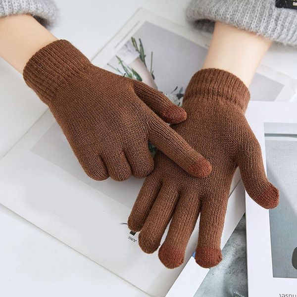 five fingers gloves female winter warm knitted full finger solid color mittens men women cycling driving fashion glove, Blue;gray
five fingers gloves female winter warm knitted full finger solid color mittens men women cycling driving fashion glove, Blue;gray