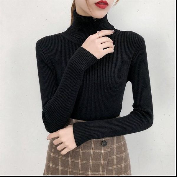 autumn winter knitted jumper women sweaters turtleneck pullovers casual shirt long sleeve tight sweater girls, White;black
autumn winter knitted jumper women sweaters turtleneck pullovers casual shirt long sleeve tight sweater girls, White;black