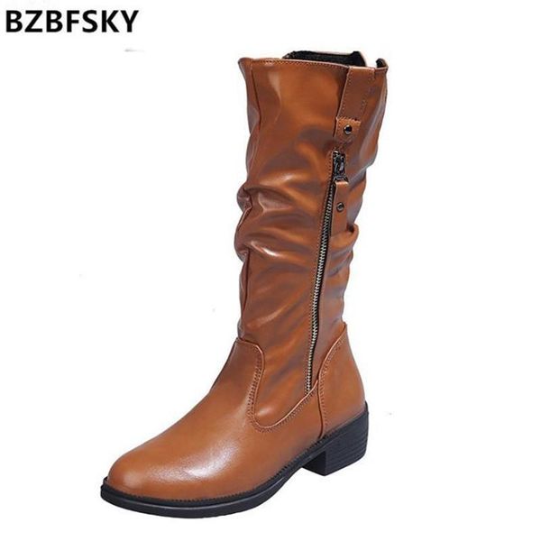 boots mid-calf plus size 35-43 low-heeled pleated female round toe shoes flat autumn winter zip snow women, Black
boots mid-calf plus size 35-43 low-heeled pleated female round toe shoes flat autumn winter zip snow women, Black