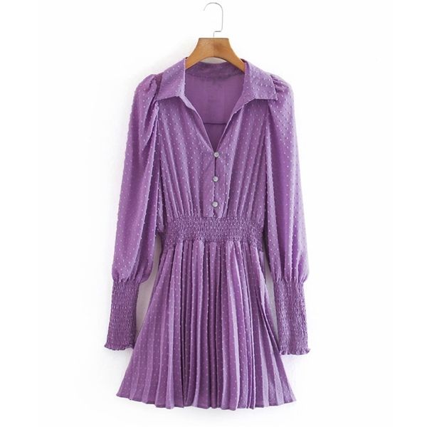 women pleated chiffon mini dress summer long sleeve buttons elastic waist dot es female elegant thin vestidos 210513, Black;gray
women pleated chiffon mini dress summer long sleeve buttons elastic waist dot es female elegant thin vestidos 210513, Black;gray