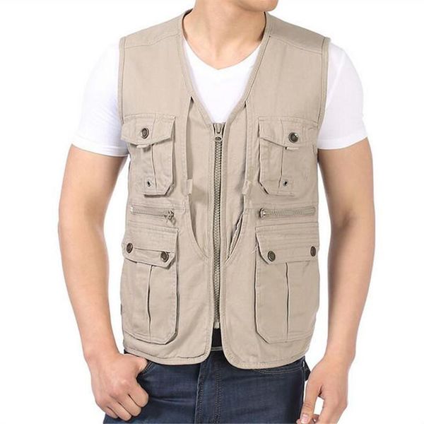 men's vests spring autumn man casual vest with multi function pockets design waistcoat male v-neck herringbone gilets men leisure, Black;white
men's vests spring autumn man casual vest with multi function pockets design waistcoat male v-neck herringbone gilets men leisure, Black;white