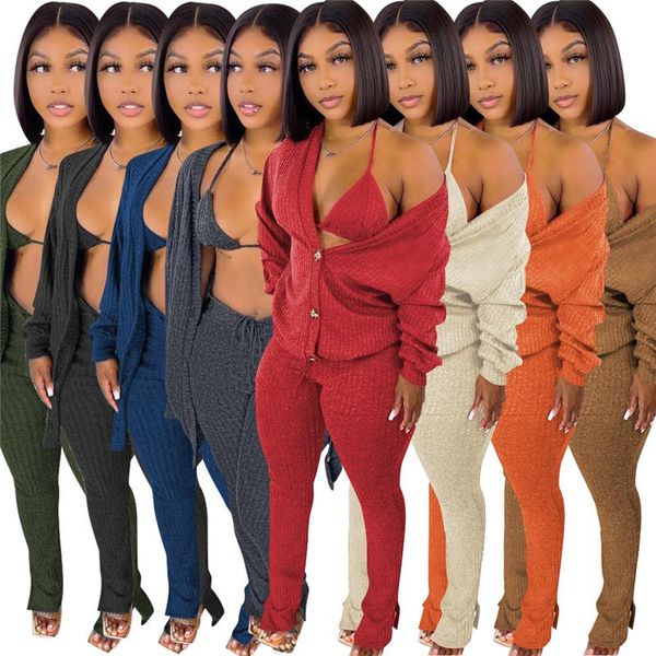 women's two piece pants 3 sweater sets for women bikini casual cardigan skinny warm knitted suit trouser suits woman clothes tracksuits, White
women's two piece pants 3 sweater sets for women bikini casual cardigan skinny warm knitted suit trouser suits woman clothes tracksuits, White