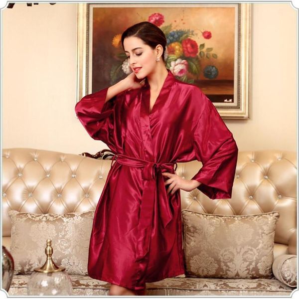 duoyiduo&hol. silk robe large size summer morning bathrobe women's nightgown knee-length solid sleepwear uc9x, Black;red
duoyiduo&hol. silk robe large size summer morning bathrobe women's nightgown knee-length solid sleepwear uc9x, Black;red