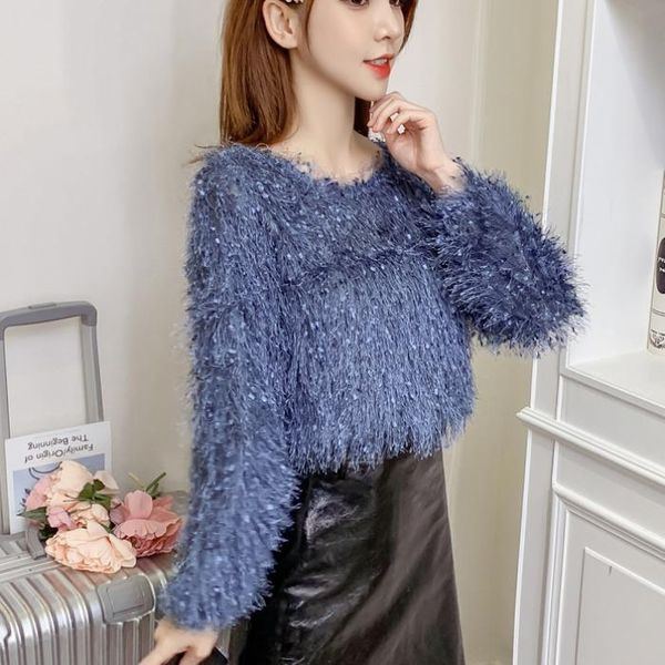 autumn and winter han fan fashion loose plush sweater women bubble sleeves short quicksup knitted womens clothes women's sweaters, White;black
autumn and winter han fan fashion loose plush sweater women bubble sleeves short quicksup knitted womens clothes women's sweaters, White;black