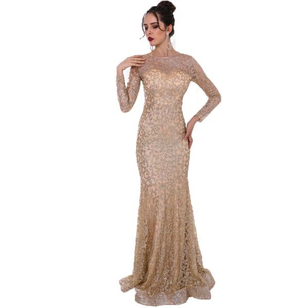 casual dresses women lace mermaid party dress long sleeve round neck sequin glitter elegant carpet evening female banquet, Black;gray
casual dresses women lace mermaid party dress long sleeve round neck sequin glitter elegant carpet evening female banquet, Black;gray