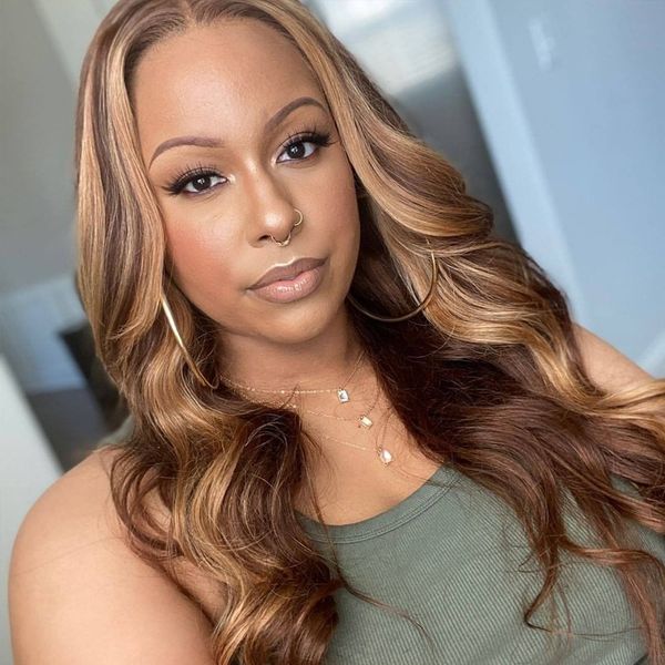 body wave lace front wig brazilian colored human hair wigs for women honey blonde highlight 30 inch full hd glueless lace wigs, Black
body wave lace front wig brazilian colored human hair wigs for women honey blonde highlight 30 inch full hd glueless lace wigs, Black