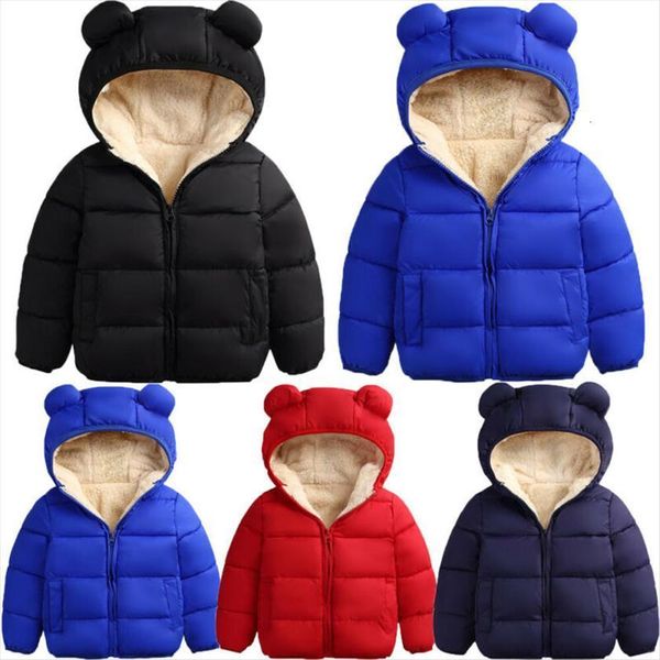 warm infant baby boys girls 3d ears hooded padded cotton lined winter coat solid thick outfits, Blue;gray
warm infant baby boys girls 3d ears hooded padded cotton lined winter coat solid thick outfits, Blue;gray