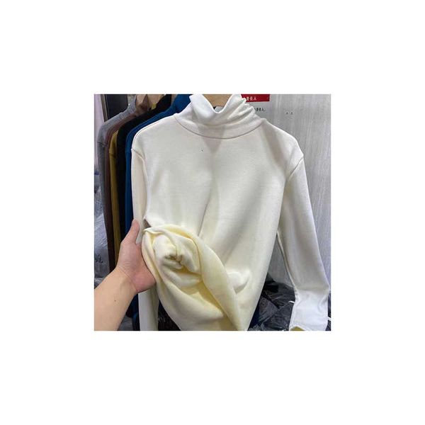 women's sweaters thick warm foundation inner pile collar plush high bottomed shirt women's winter layer, White;black
women's sweaters thick warm foundation inner pile collar plush high bottomed shirt women's winter layer, White;black