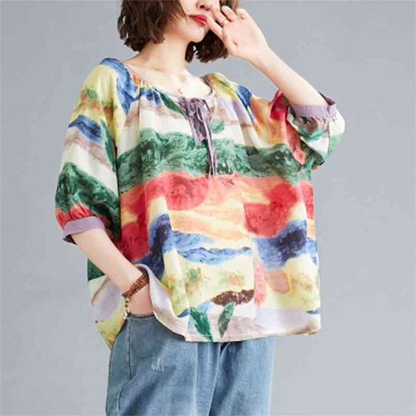 summer arts style women short sleeve loose t-shirt vintage print o-neck cotton linen tee shirt femme big size m604 210512, White
summer arts style women short sleeve loose t-shirt vintage print o-neck cotton linen tee shirt femme big size m604 210512, White