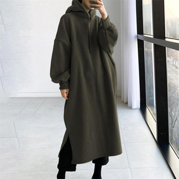 casual dresses 2022 stylish split hooded dress women's autumn sweatshirts long sleeve midi female, Black;gray
casual dresses 2022 stylish split hooded dress women's autumn sweatshirts long sleeve midi female, Black;gray