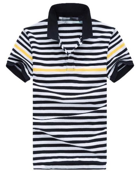 qulogo321 mixed color collocation striped short-sleeve shirt collar fashion, White;black
qulogo321 mixed color collocation striped short-sleeve shirt collar fashion, White;black