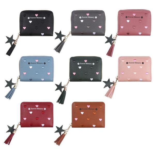 wallets portable fashion gifts women and girl card holder mini short coin purse, Red;black
wallets portable fashion gifts women and girl card holder mini short coin purse, Red;black