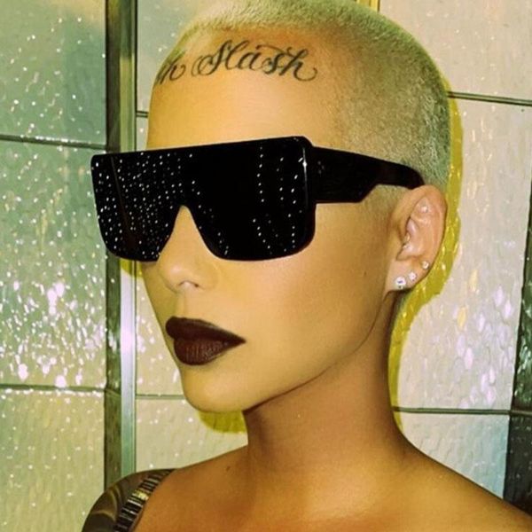 sunglasses oversized frame women square fashion brand flat sun glasses summer trend style celebrity oculos, White;black
sunglasses oversized frame women square fashion brand flat sun glasses summer trend style celebrity oculos, White;black