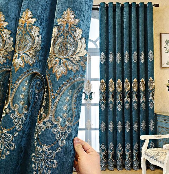 curtain & drapes european-style chenille embroidered fabric high shading and light luxury curtains for living dining room bedroom
curtain & drapes european-style chenille embroidered fabric high shading and light luxury curtains for living dining room bedroom