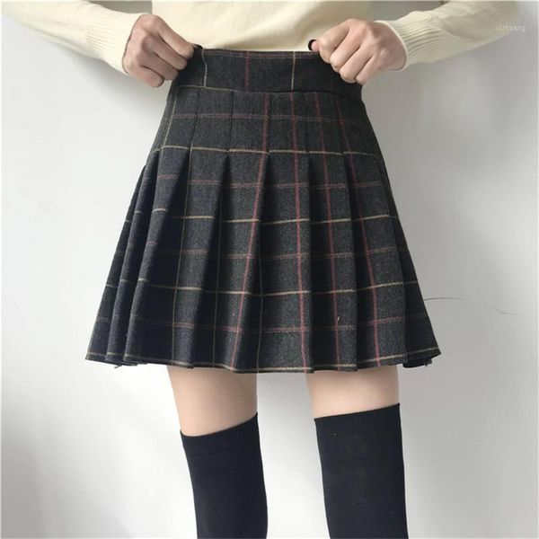 skirts poungdudu 2021 women mini woolen plaid skirt pleated student dance cute sweet female preppy style high waist all match, Black
skirts poungdudu 2021 women mini woolen plaid skirt pleated student dance cute sweet female preppy style high waist all match, Black